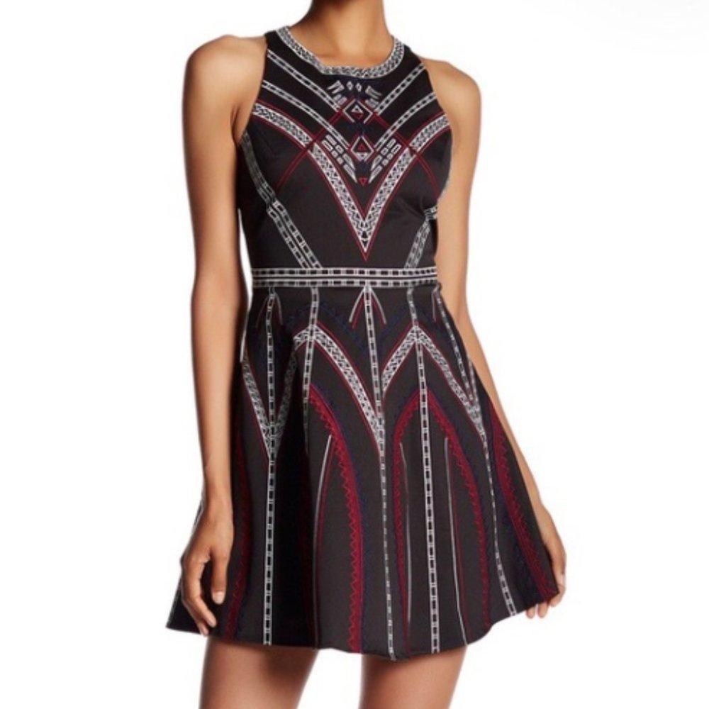 Parker A-Line Dress with Embroidery